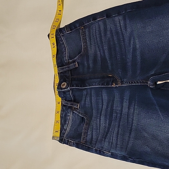 American Eagle dark wash super hi rise jegging size 0 long - Picture 2 of 7